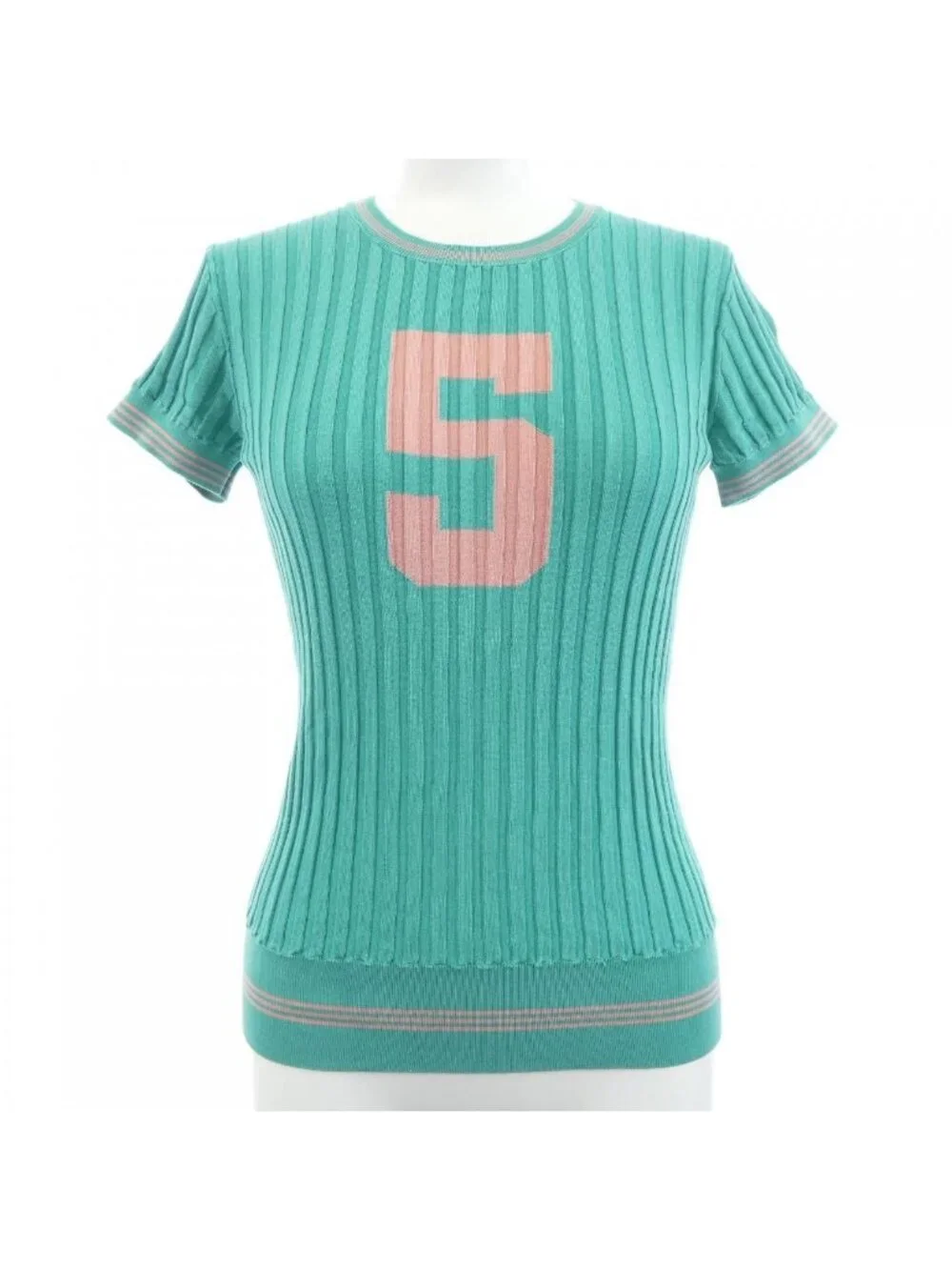 Chanel Knit Sweater Green